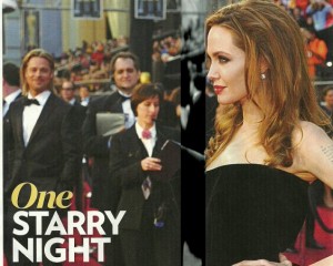 Angelina on the Oscar Red Carpet from People Magazine